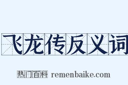 飞龙传反义词是什么意思的图片